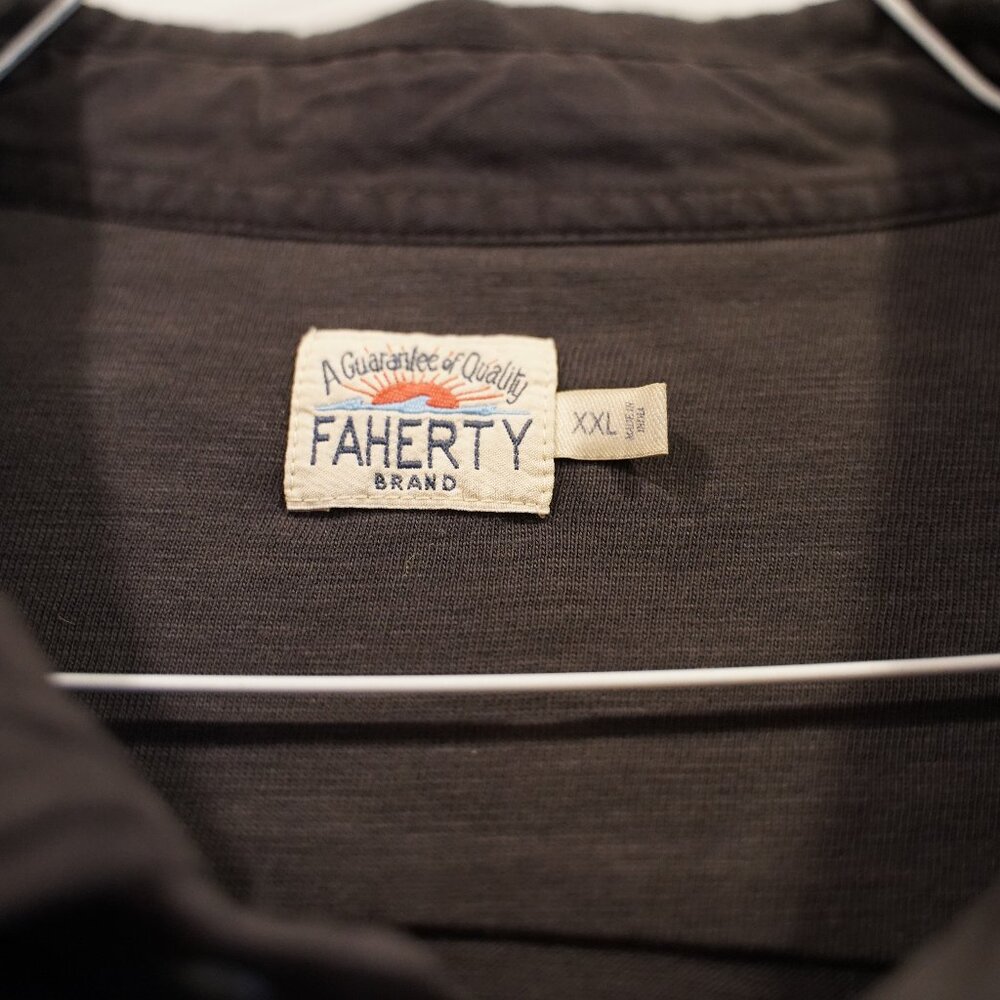 Faherty Cotton Long Sleeve - Sunwashed Knit Shirt